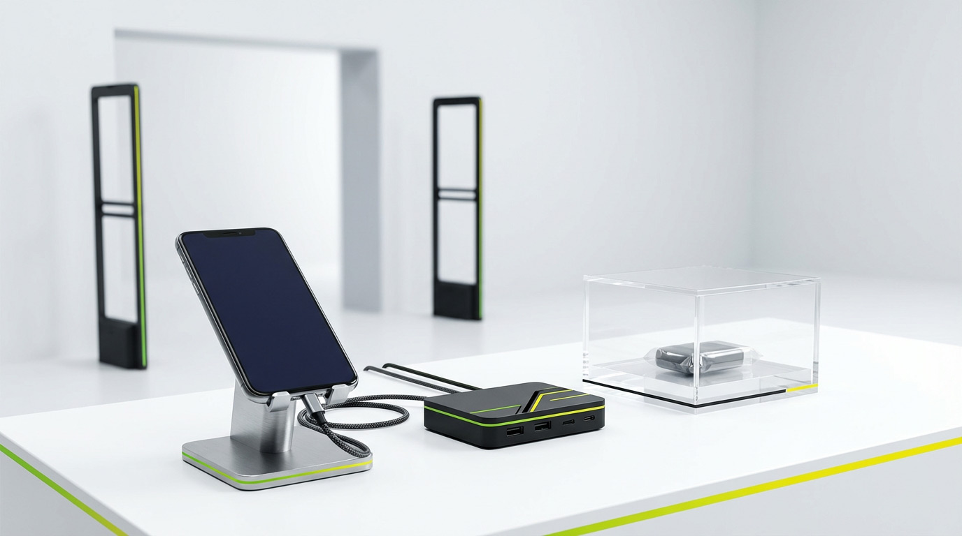 Витринная защита техники и антикражное оборудование