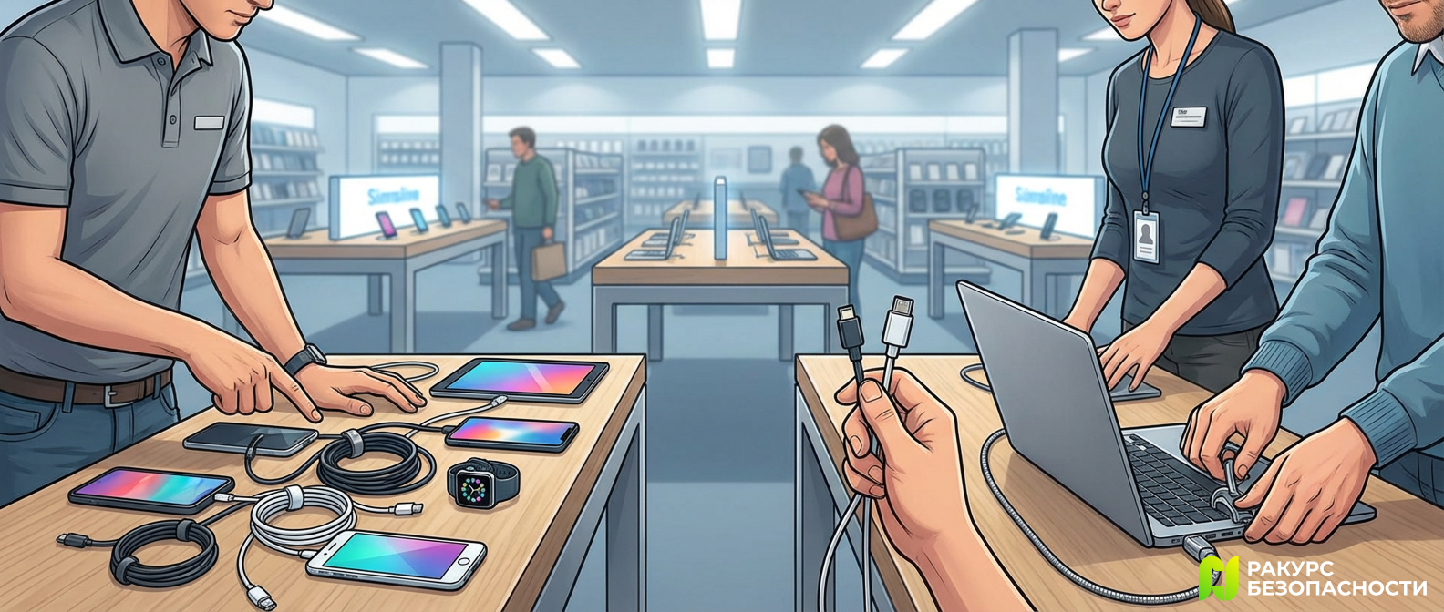 Смешанный парк устройств: USB-C и Lightning на одной витрине