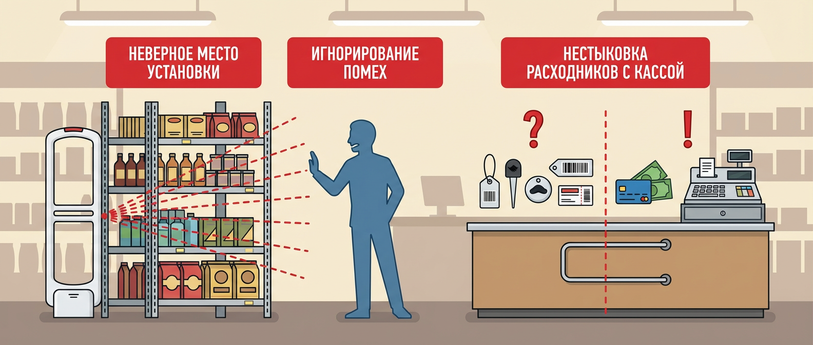 Типовые ошибки: неподходящее место установки и неправильные расходники