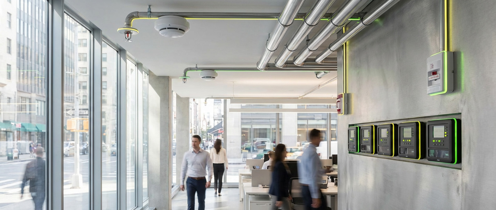 Пожарная сигнализация и автоматическое пожаротушение на объекте