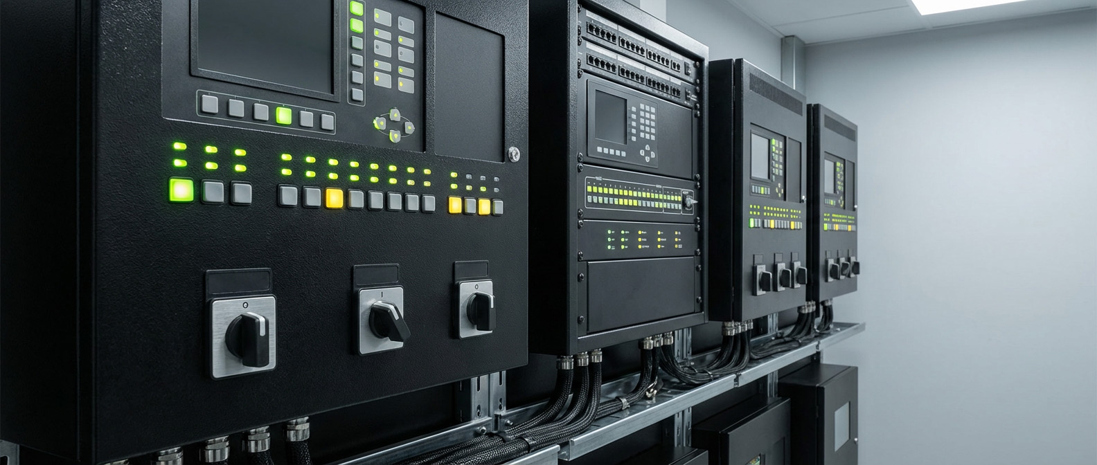 Панели и контроллеры в системе пожаротушения и АПС