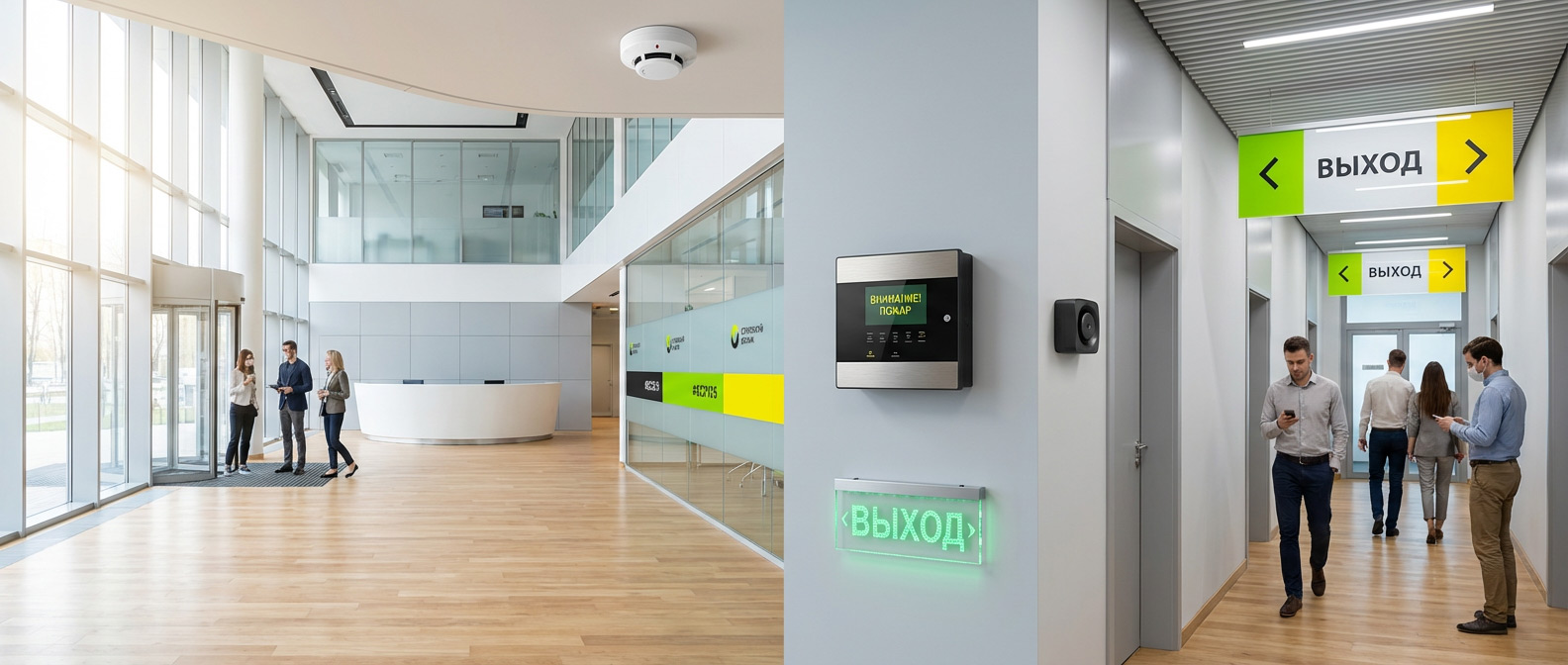 Пожарная сигнализация и СОУЭ на объекте