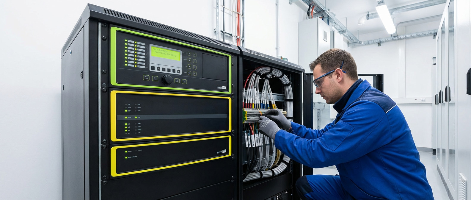 Приборы и панели пожарной сигнализации при монтаже