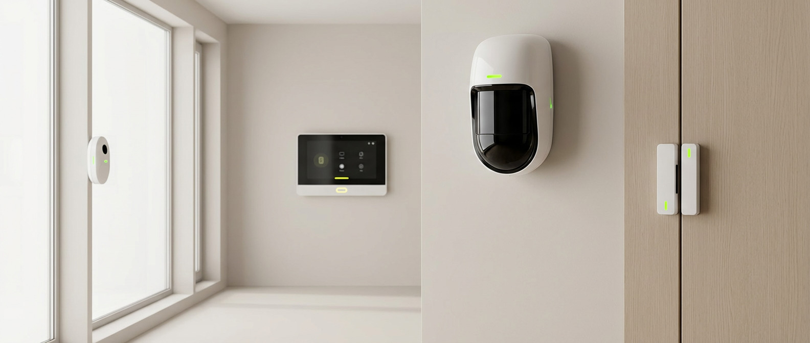 Сочетание разных датчиков охранной сигнализации