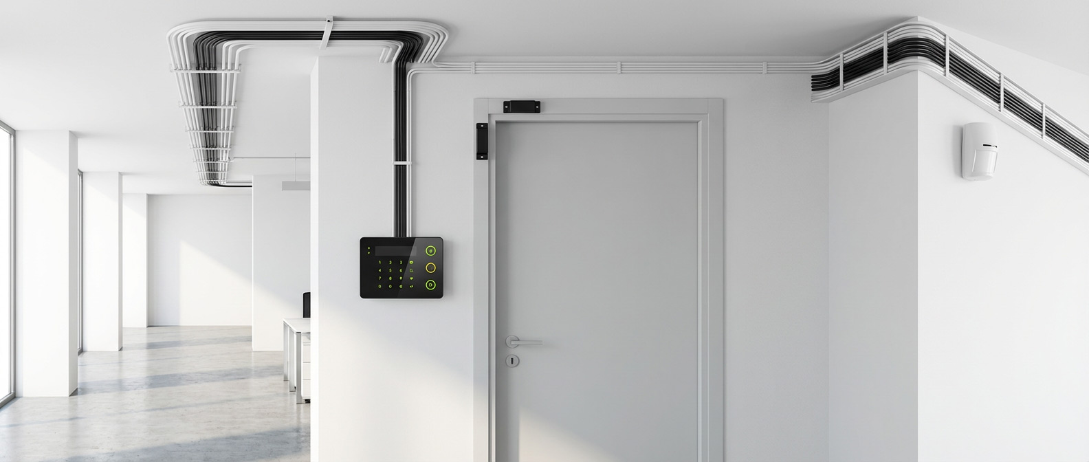 Проводная охранная сигнализация на объекте