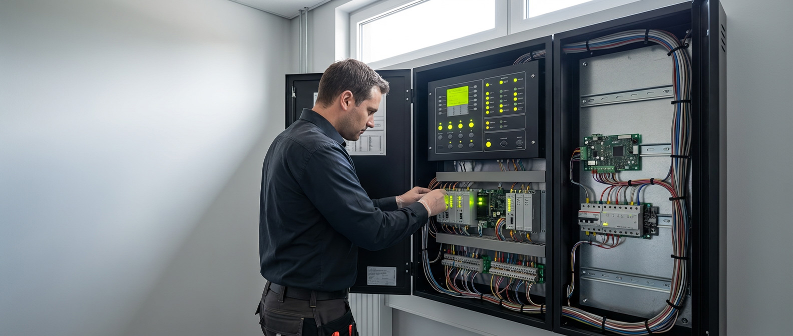 Панель управления пожарной сигнализацией