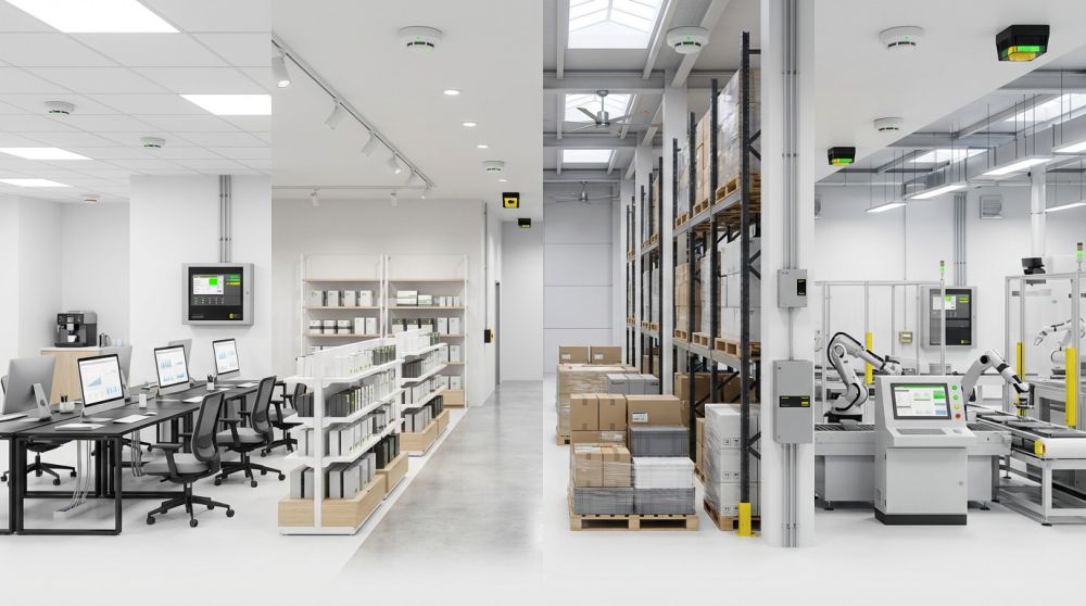 Иллюстрация к статье Система пожарной сигнализации для объекта: как выбрать решение под офис, склад, магазин и производство в блоге Ракурс безопасности